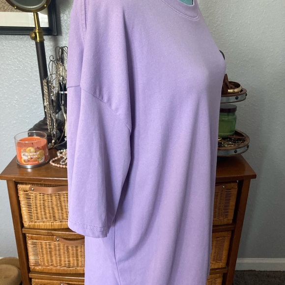 Shein purple graphic, short sleeve T-shirt ” Love you to the moon and back.” - Picture 7 of 9